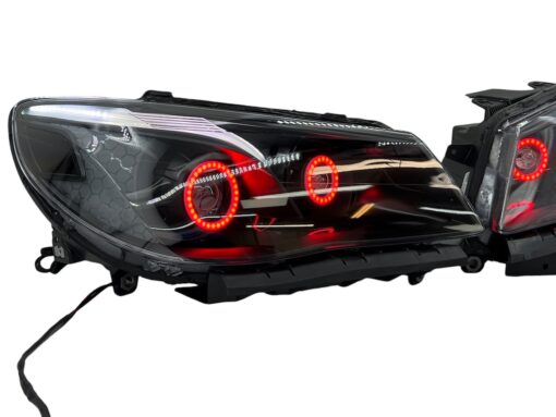 2014-2017 Chevrolet SS RGBW Chasing Multicolor LED Retrofit Projector Custom Black Headlights