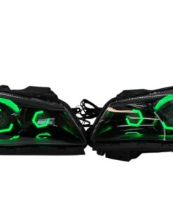 2014-2017 Chevrolet SS RGBW Chasing Multicolor LED Retrofit Projector Custom Black Headlights