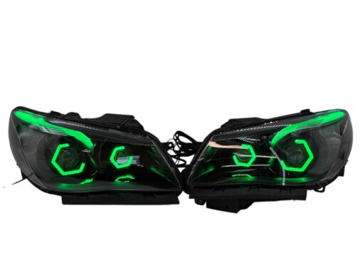 2014-2017 Chevrolet SS RGBW Chasing Multicolor LED Retrofit Projector Custom Black Headlights