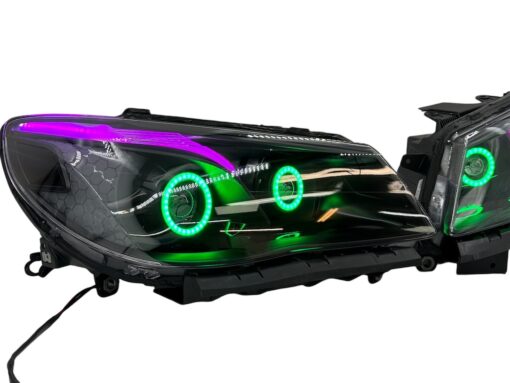 2014-2017 Chevrolet SS RGBW Chasing Multicolor LED Retrofit Projector Custom Black Headlights