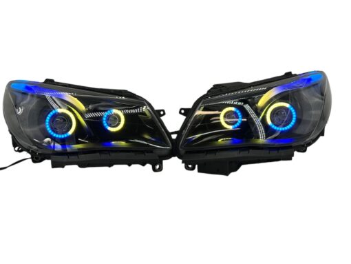 2014-2017 Chevrolet SS RGBW Chasing Multicolor LED Retrofit Projector Custom Black Headlights