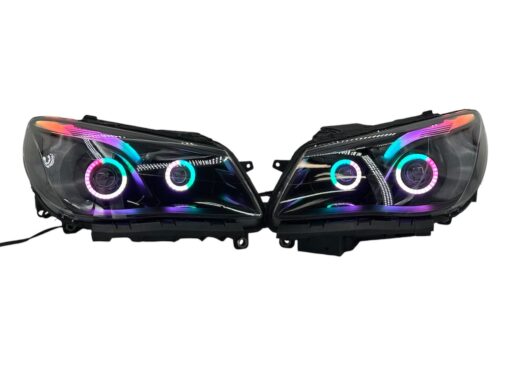 2014-2017 Chevrolet SS RGBW Chasing Multicolor LED Retrofit Projector Custom Black Headlights