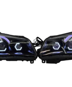 2014-2017 Chevrolet SS RGBW Chasing Multicolor LED Retrofit Projector Custom Black Headlights