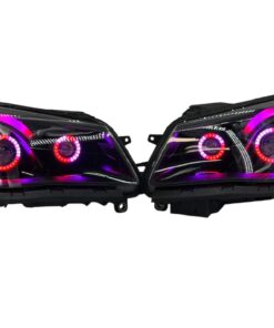 2014-2017 Chevrolet SS RGBW Chasing Multicolor LED Retrofit Projector Custom Black Headlights