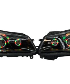 2014-2017 Chevrolet SS RGBW Chasing Multicolor LED Retrofit Projector Custom Black Headlights