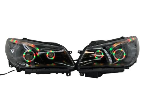 2014-2017 Chevrolet SS RGBW Chasing Multicolor LED Retrofit Projector Custom Black Headlights