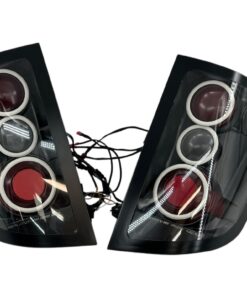 2005-2010 Honda Ridgeline Custom Black Red Led Halo Retrofit Tail lights