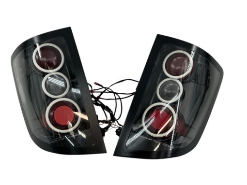 2005-2010 Honda Ridgeline Custom Black Red Led Halo Retrofit Tail lights