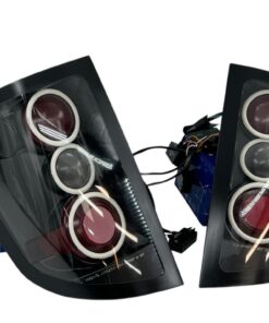 2005-2010 Honda Ridgeline Custom Black Red Led Halo Retrofit Tail lights