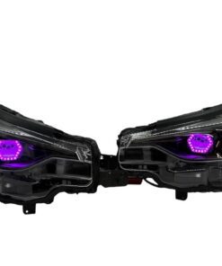 24-26 Subaru Impreza Crosstrek RGB LED Halo Black Retrofit Custom Projector Headlights