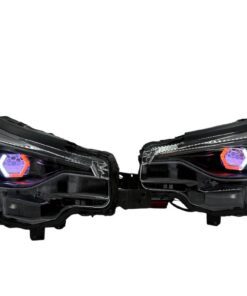 24-26 Subaru Impreza Crosstrek RGB LED Halo Black Retrofit Custom Projector Headlights