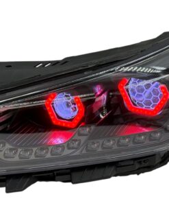 2019-2022 Hyundai Veloster N Custom Black Retrofit LED Halo Demon Eye Headlights