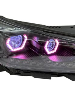 2019-2022 Hyundai Veloster N Custom Black Retrofit LED Halo Demon Eye Headlights