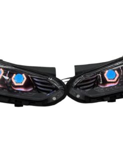 2019-2022 Hyundai Veloster N Custom Black Retrofit LED Halo Demon Eye Headlights