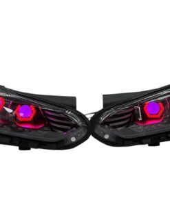 2019-2022 Hyundai Veloster N Custom Black Retrofit LED Halo Demon Eye Headlights