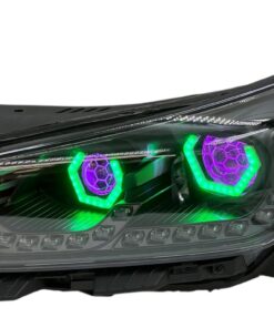 2019-2022 Hyundai Veloster N Custom Black Retrofit LED Halo Demon Eye Headlights