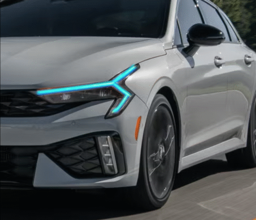 2025 KIA K5 RGB Led DRLS Custom Black Retrofit Headlights