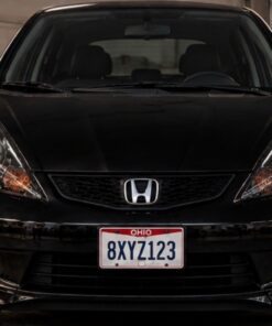 2007-2008 Honda Fit Custom Black LED Biled Retrofit Projector Custom Switchback Headlights
