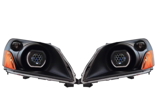 2003-2005 Honda Pilot EX EX-L LX Custom Black Retrofit Biled Projector Black Headlights