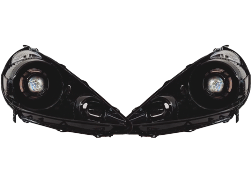 2007-2008 Honda Fit Custom Black LED Biled Retrofit Projector Custom Headlights
