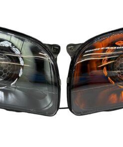 2001-2004 Toyota Tacoma 1st Gen Custom Black Retrofit Headlights Switchback LED Turbine Halo Lights