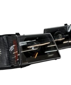 1997-2007 Ford Econoline VAN E150 E250 E350 Superduty Custom Black Projector Bi-Led Retrofit Headlights