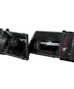1997-2007 Ford Econoline VAN E150 E250 E350 Superduty Custom Black Projector Bi-Led Retrofit Headlights