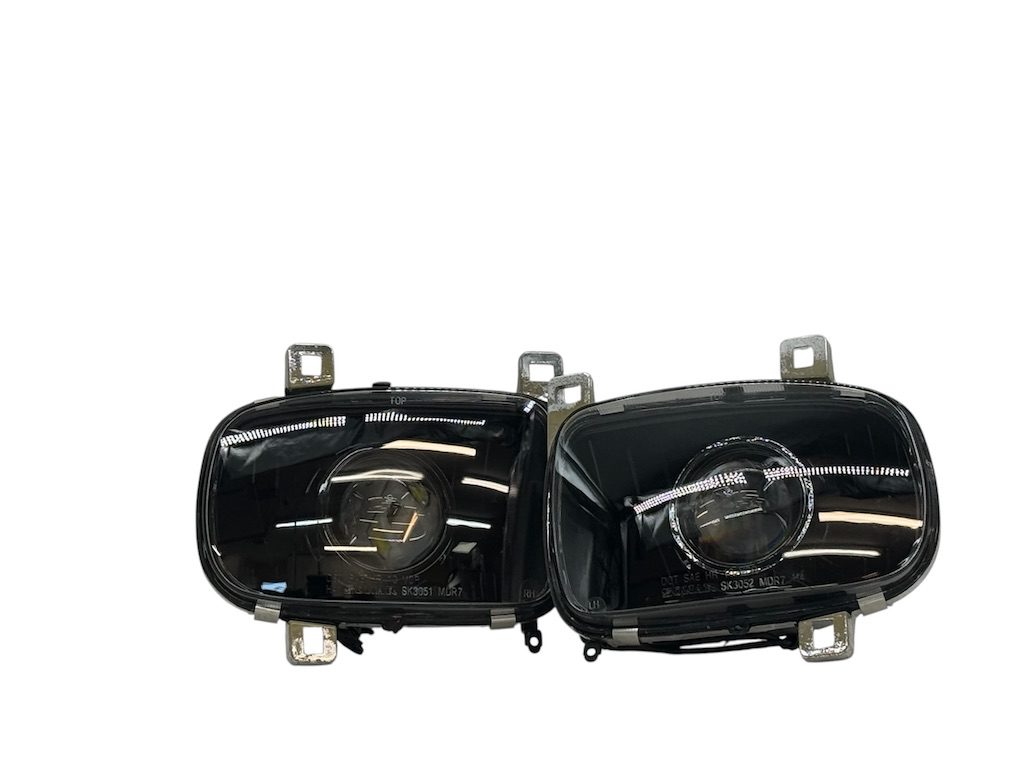 1993-1997 Mazda RX-7 RX7 JDM Custom Black Projector Retrofit Biled Headlights