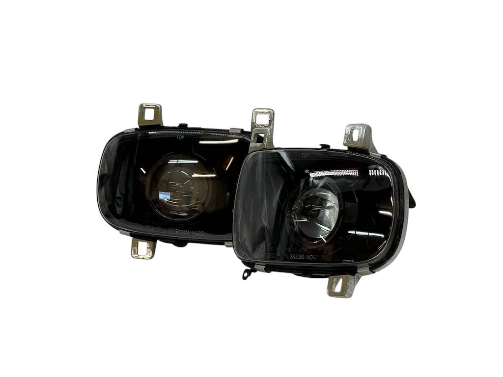 1993-1997 Mazda RX-7 RX7 JDM Custom Black Projector Retrofit Biled Headlights