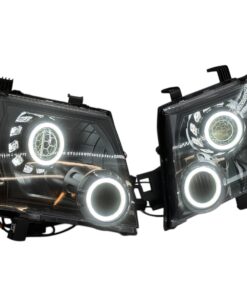 2005-2015 Nissan Xterra Dual Switchback LED Halo Retrofit Blackout Projector Headlights Custom Housing