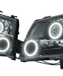 2005-2015 Nissan Xterra Dual Switchback LED Halo Retrofit Blackout Projector Headlights Custom Housing