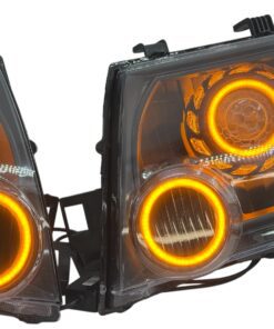 2005-2015 Nissan Xterra Dual Switchback LED Halo Retrofit Blackout Projector Headlights Custom Housing