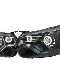 2015-2026 Ford Transit 150 250 350 QUAD Switchback LED Halo Projector Black Retrofit Bi-LED Custom Headlights