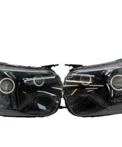 2015-2026 Ford Transit 150 250 350 QUAD Switchback LED Halo Projector Black Retrofit Bi-LED Custom Headlights