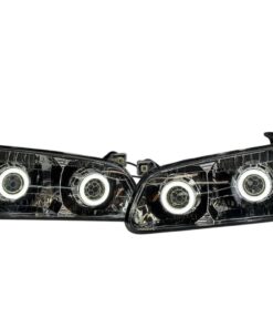 2000-2001 Toyota Camry Sedan Quad Biled Projector Retrofit Headlights Switchback LED Halo Lights