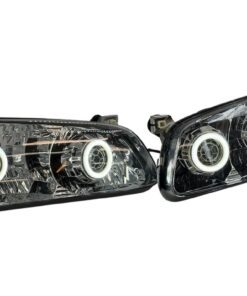 2000-2001 Toyota Camry Sedan Quad Biled Projector Retrofit Headlights Switchback LED Halo Lights