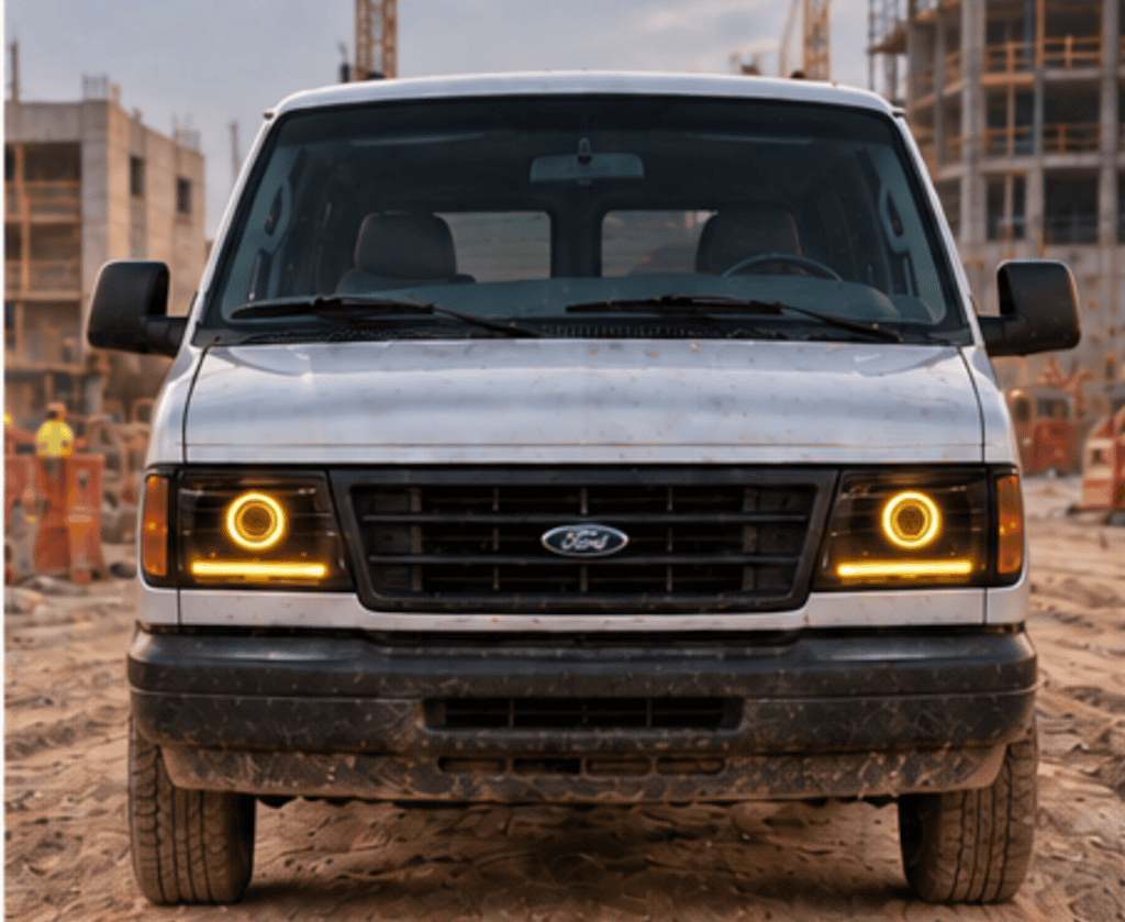 1997-2007 Ford Econoline VAN E150 E250 E350 Full Switchback LED Headlights
